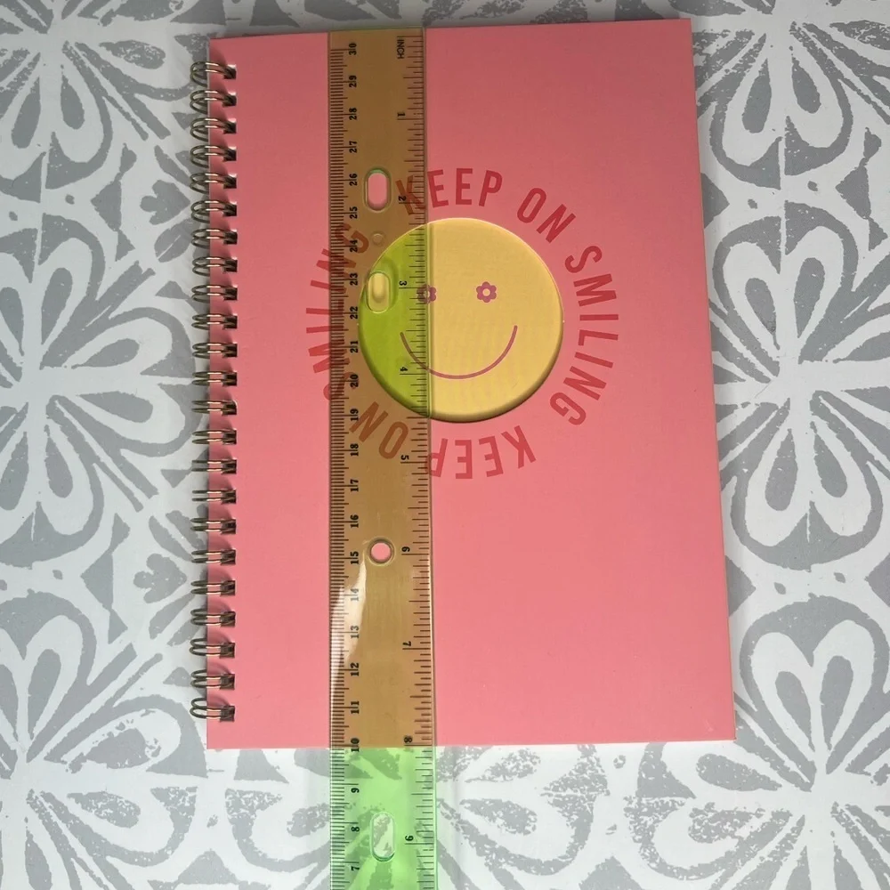 Set of 2 Pastel Pink and Blue Spiral Notebooks